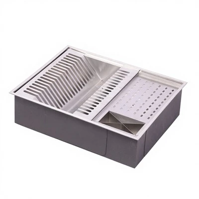 Wastafel Dapur Dengan Penyimpanan Rak Piring