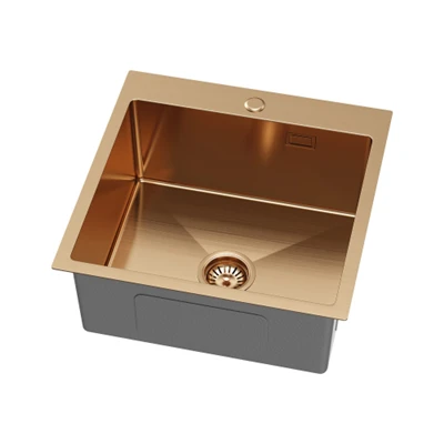 Wastafel Mangkuk Tunggal Nano Rose Gold Mewah